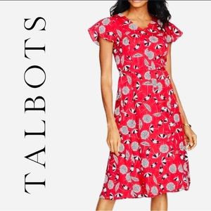 NWT Talbots Women’s Size 18 Red Beach Umbrella Dress perfect for Mother’s Day